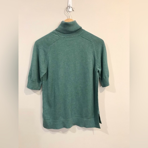 Everlane Merino Wool Short Sleeve Turtleneck Shirt Tee Sweater - Picture 5 of 11